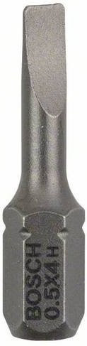 Bosch Schrauberbit Schlitz-Bit S 0,5 x 4,0 mm extra hart aus Edelstahl, 3er-Set, Silber - Bild 1