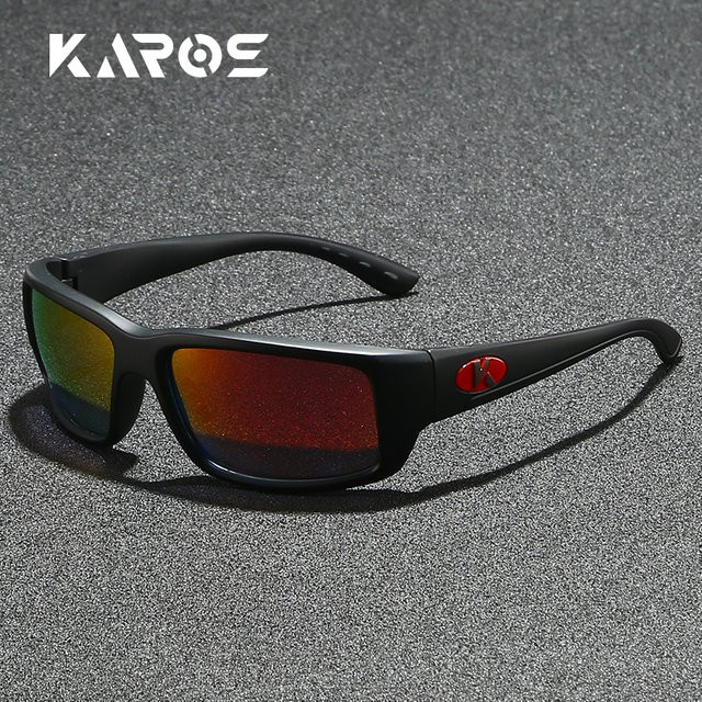 Karos Sonnenbrille, Unisex, Vollrand, Rectangular, Schwarz, Kunststoff, polarisiert - Bild 1