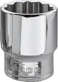 Facom Steckschlüssel 3/8 Zoll 12-Kant 10 mm in Silber - Bild 1