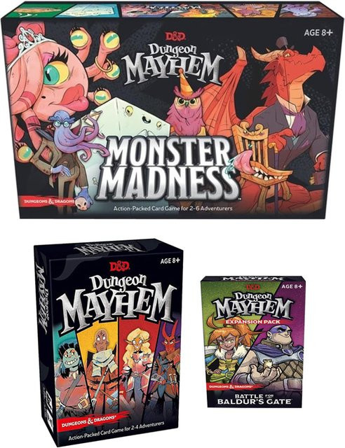 Wizards of The Coast Dungeon Mayhem Monster Madness, Dungeons & Dragons, Kartenspiel, Partyspiel, ab 8 Jahren - Bild 1