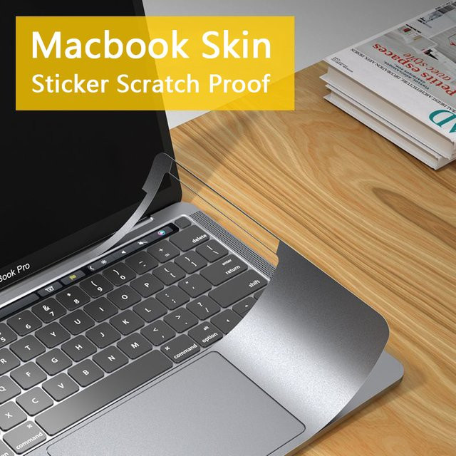 Kratzfeste und wasserdichte Schutzfolie für Apple MacBook Air 13 und MacBook Pro 14/16 in Silber - Bild 1
