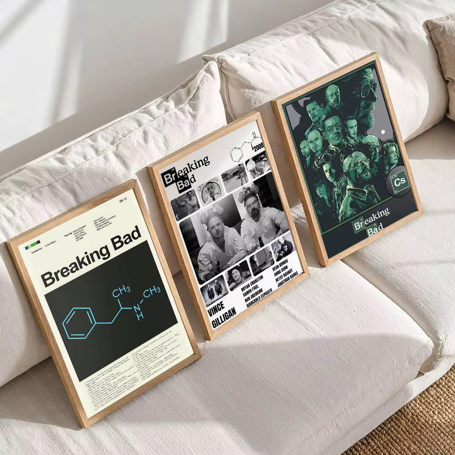 Breaking Bad Klassische Verbrechen TV Poster Druck als Wandkunst für dein Wohnzimmer oder Schlafzimmer in Mehrfarbig - Bild 3