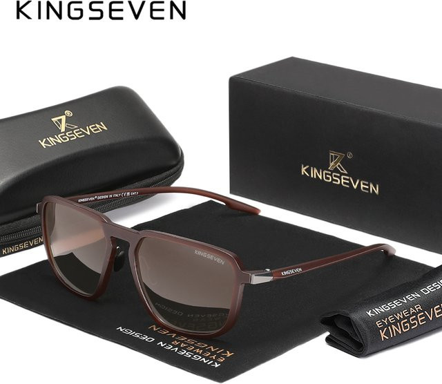 KINGSEVEN Sonnenbrille, Vollrand, Square, Unisex, polarisiert - Bild 1
