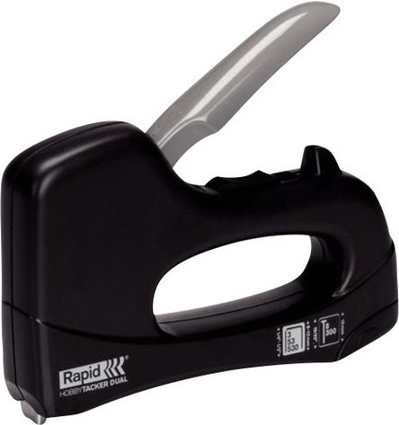 RAPID Handtacker Hobby Dual in Schwarz mit 10,6 mm Klammerbreite - Bild 1