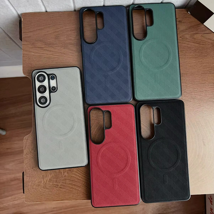 Samsung Business Cross Texture PU-Leder Handyhülle mit Magnetverschluss in Schwarz für Galaxy S26 Ultra Plus S26+ A57 A37 A17 stoßfest - Bild 3