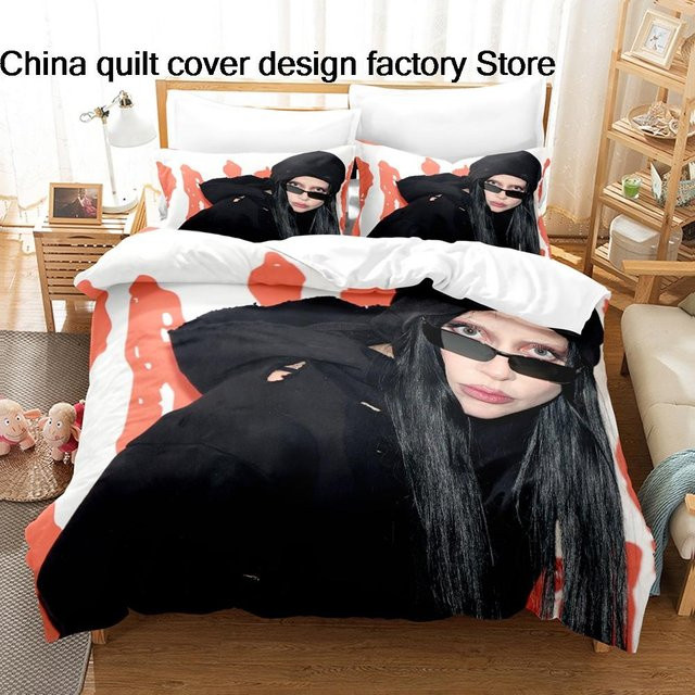 Bettwäsche-Set Cool Lady Gaga Mayhem aus Mikrofaser in Schwarz, B/H: 200 x 200 cm - Bild 1