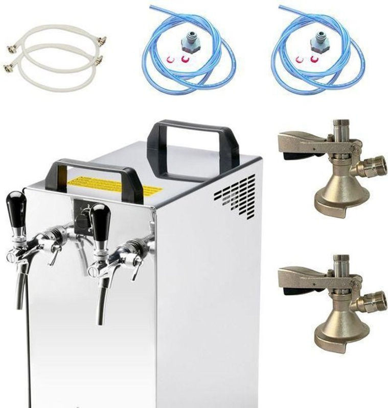 Bierabzugssystem ICH-ZAPFE.DE Kontakt 40/K mit 2 Leitungen aus Edelstahl in Silber, 50 l/h - Bild 2