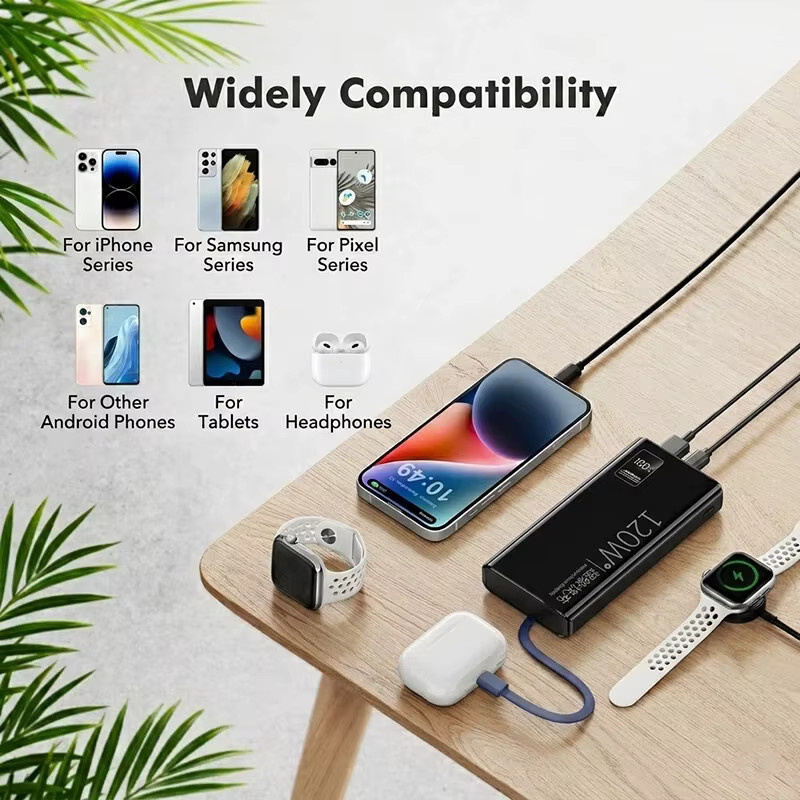 Lenovo Powerbank 50000mAh Externes Ladegerät in Schwarz mit Superschnellladefunktion - Bild 4
