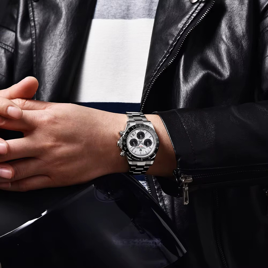 PAGANI DESIGN Chronograph, Quarz, Edelstahl, Saphirglas, Herren - Bild 5