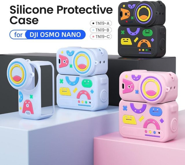 aMagisn Silikon-Schutzhülle für DJI Osmo Nano in Multicolor als Sportkamera-Zubehör zum Schutz vor Kratzern und Stößen - Bild 1