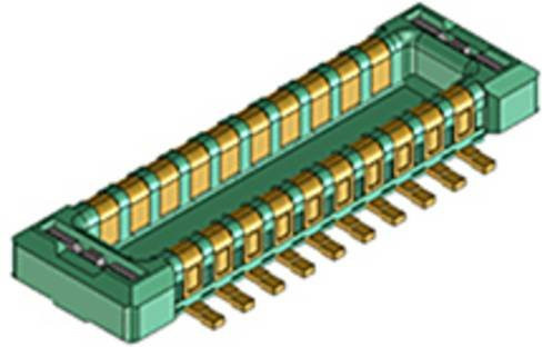 Molex Mezzanine-Steckverbinder 503776-1610 in Grün aus Messing auf einer vollständigen Rolle - Bild 1