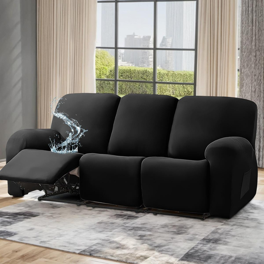 Yiran Furniture Wasserdichter und elastischer Chivas Sofabezug für 2 Personen in Schwarz oder Hellgrau - Bild 2
