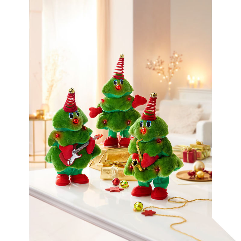 Genialo Trio Party-Tannenbaum in Grün aus Textil, stehend und unregelmäßig geformt - Bild 3