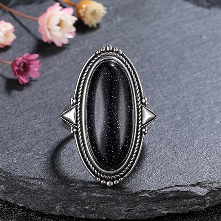 Ring Damen, Kupfer, Blauer Aventurin, Türkis