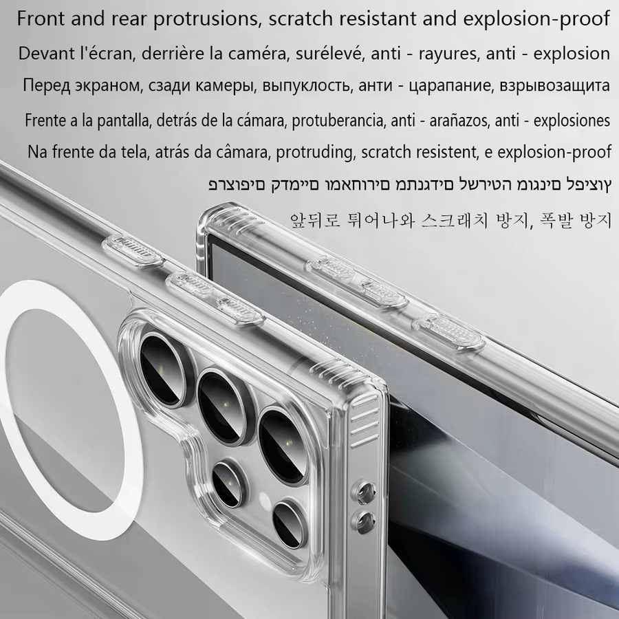 Original N53 Wireless Magnetic Case Transparente Silikon Hülle für Samsung Galaxy S26 S25 S24 S23 S21 Ultra Plus Z Flip Fold 7 6 5 4 3 - Bild 3