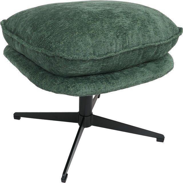 MCW Polsterhocker MCWP32 als Sitzhocker oder Fußablage aus grünem Chenille-Stoff - Bild 1