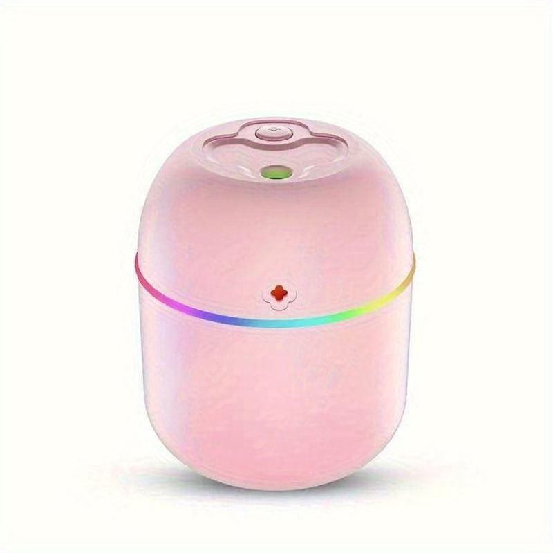 Mango Event Multifunktionaler USB Aromatherapie Luftbefeuchter mit farbiger Beleuchtung in Rosa - Bild 1