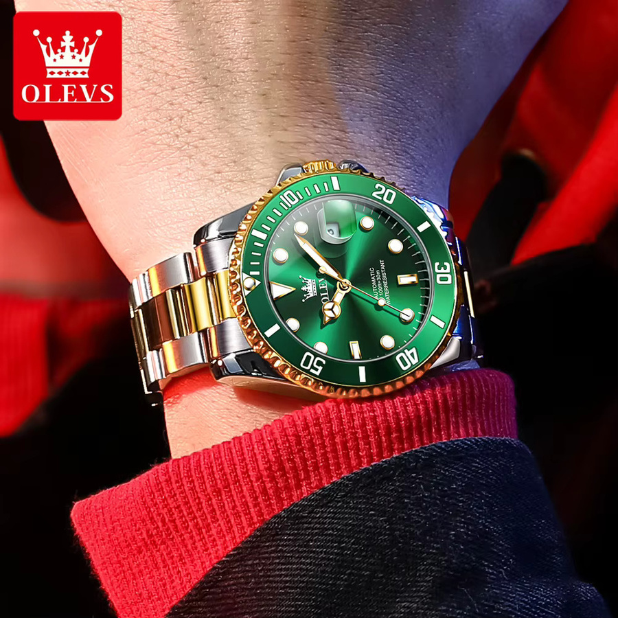OLEVS Armbanduhr Automatik, Edelstahl, Herren - Bild 2