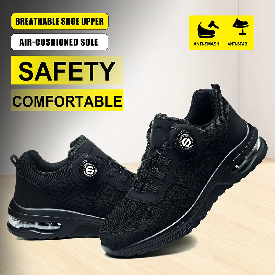 VEIGAR Sicherheitsschuhe für Herren in Schwarz mit Stahlkappe und S1P Schutzfunktion - Bild 3