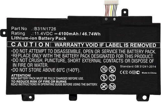 CoreParts MBXAS-BA0243 Notebook-Ersatzteil Akku, Li-Ion Pack, Schwarz - Bild 1