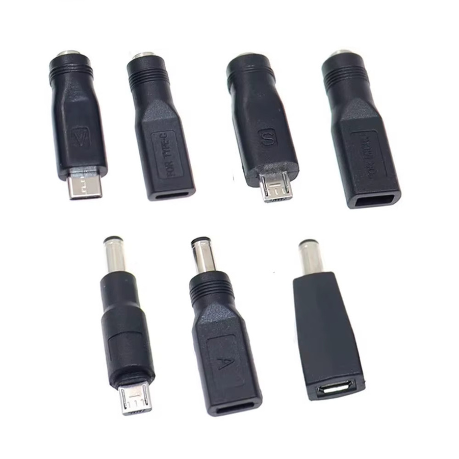 JCD USB-C auf DC Adapter Stecker 5,5 x 2,1 mm Schwarz - Bild 3
