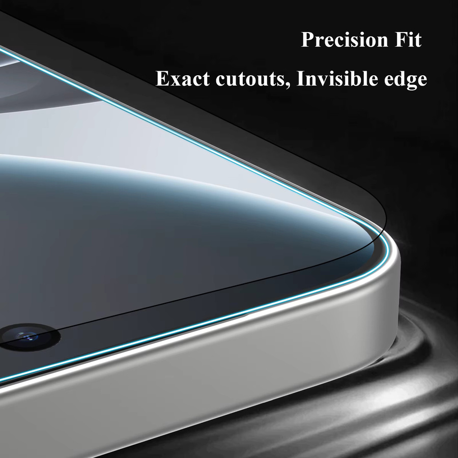 Lereach Displayschutzfolie aus gehärtetem Glas für OPPO Find X9 Ultra, X8 Ultra und Find X9 Pro mit Staubfreier Positionierungsbox und Auto-Ausrichtung, transparent - Bild 4