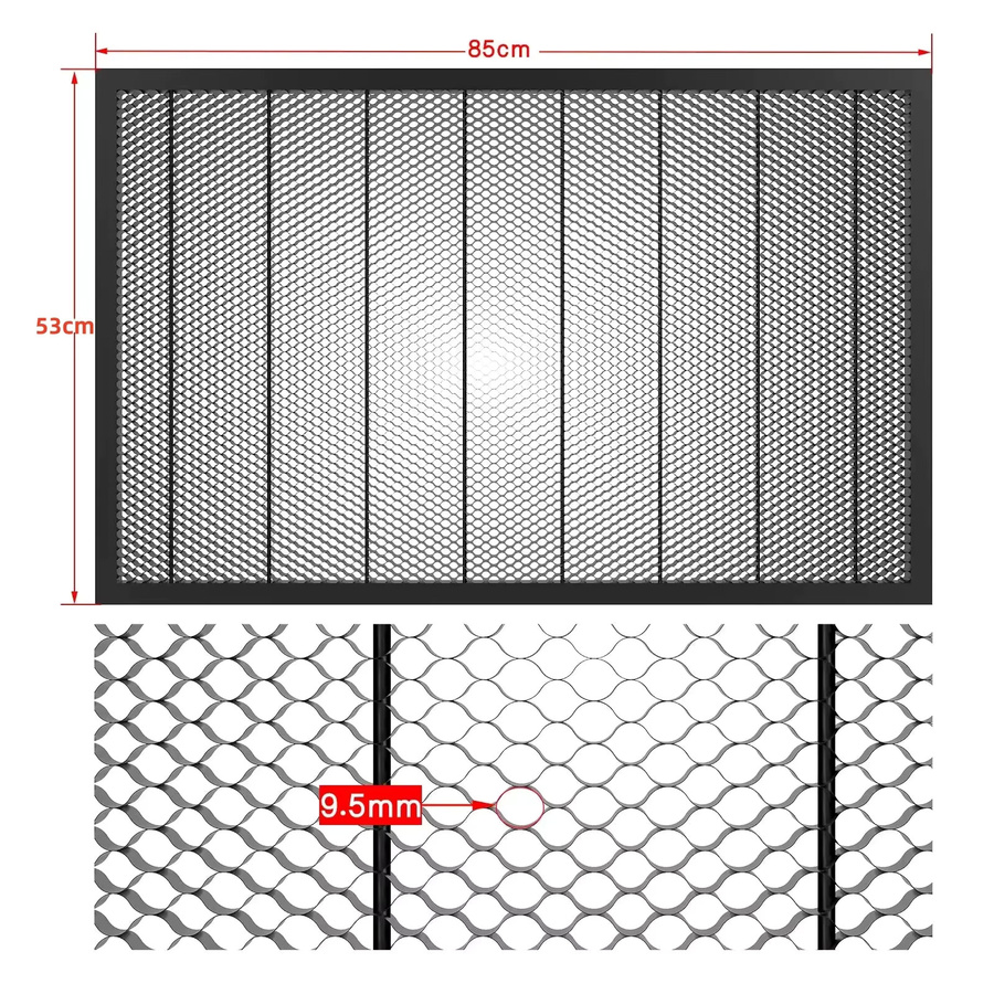 NEJE Laser-Wabenbett Wabenplatten-Arbeitstisch für CNC-Lasergravierer und Werkzeugmaschinen B/B: 850 x 530 mm - Bild 2
