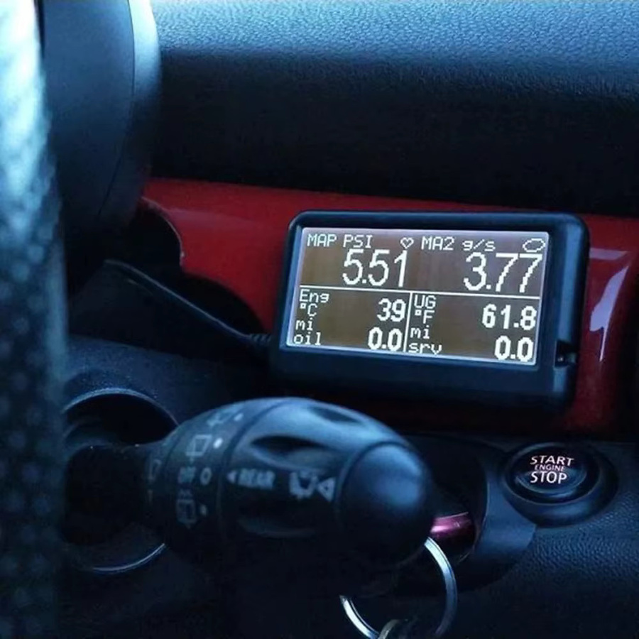 YIQIXIN MX1.3 UltraGauge OBD2 Auto-Scanner in Schwarz zur Übertragungstemperatur-Messung und Fehlercode-Auslesung - Bild 2