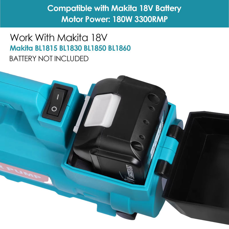 Makita Kabellose Transferpumpe für 18V Akku, Tragbare Elektrische Wasserpumpe für Garten, Whirlpool und Tank (Nur Werkzeug) - Bild 4