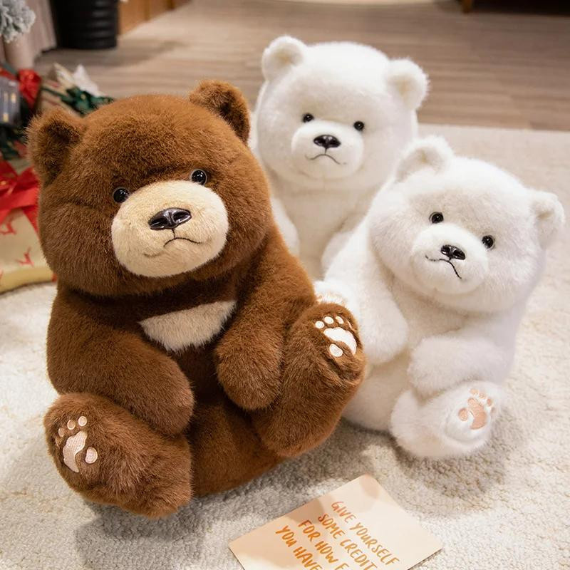 Kidsly Bärenplüschpuppe, braun/weiß, 28cm - Bild 1