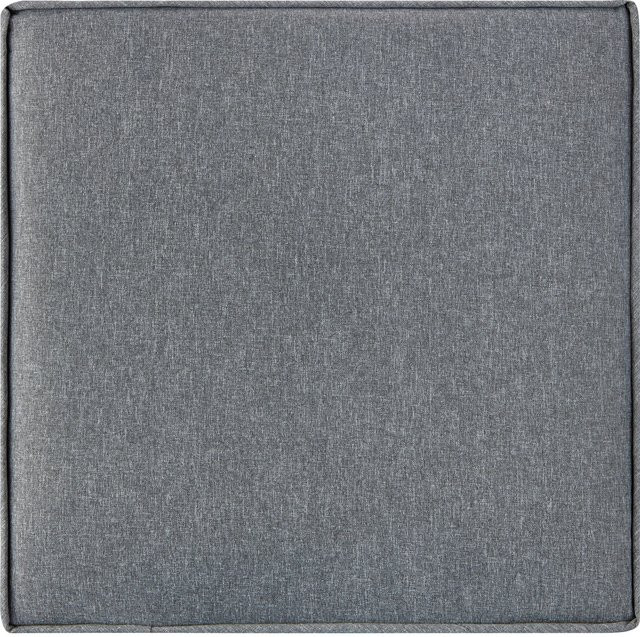 Ersatz-Sitzkissen für Lounge-Hocker Vermont Fossil in Grau aus 100 % Polyester - Bild 1