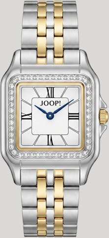 Joop! Armbanduhr Edelstahl, Bicolor, Quarz, Rechteckig, Kristall, Damen - Bild 1