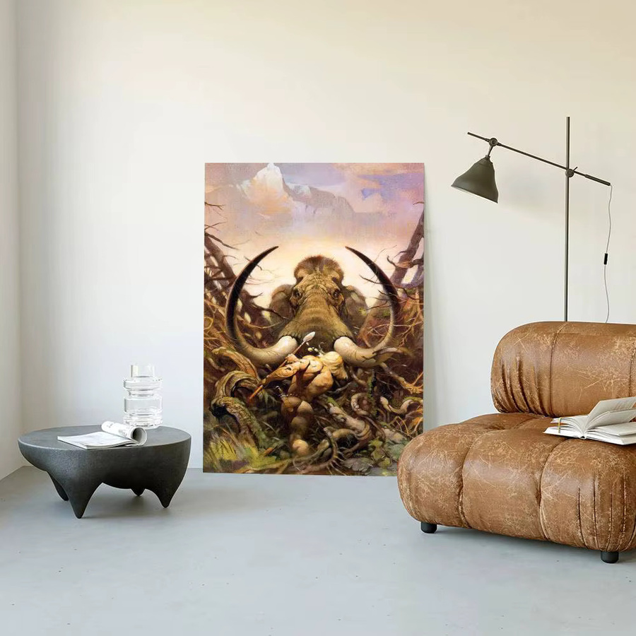 Frank Frazetta Wandkunst Poster mit Tiermotiven in Mehrfarbig, Rechteckig - Bild 4