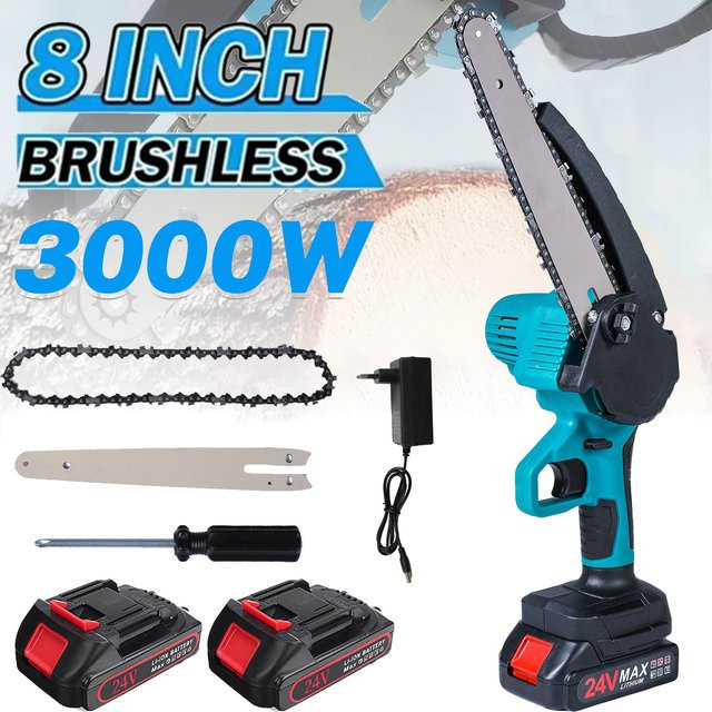 DWiusty 8 Zoll Akku-Elektrosäge mit automatischer Ölschmierung für Makita 18V LXT Akkus - Bild 1