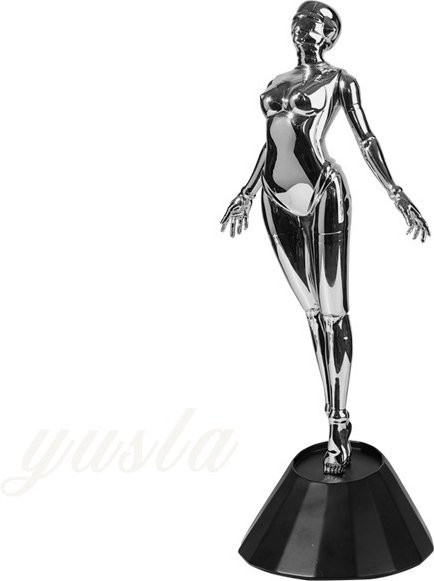 MOYU Mechanische Göttin Statue Hajime Sorayama Cyberpunk Deko Modell aus Metall in Silber - Bild 1