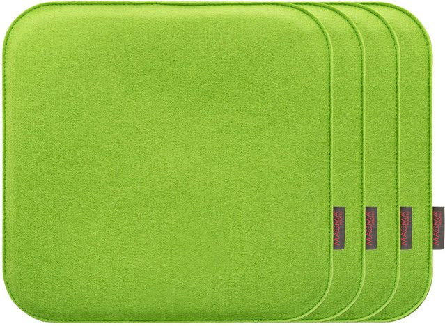 MAGMA Stuhlkissen Avaro 4er Set, eckig, Grün, B/T/H: 35 x 35 x 2 cm - Bild 1
