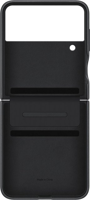 Samsung Flap Leather Cover für Galaxy Z Flip4 in Schwarz - Bild 2