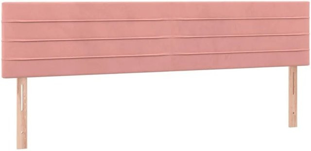 2er-Set vidaXL Kopfteile aus Samt in Rosa, B/T/H: 80 x 5 x 78-88 cm - Bild 1