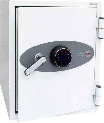 Phoenix DS2501F Data Combi Feuerschutztresor in Weiß mit Fingerabdruckschloss und wasserabweisender Funktion - Bild 1