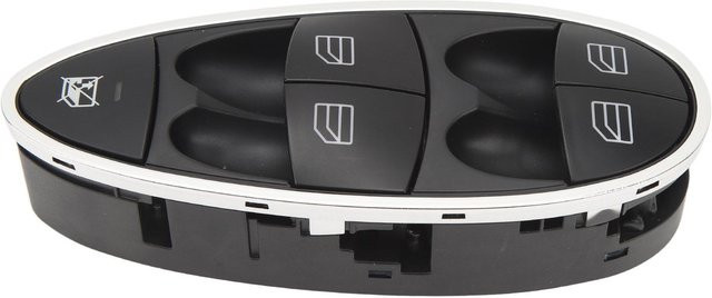 Neoglint Fensterheberschalter für die Fahrerseite, Hauptfensterheberschalter Ersatz für Benz E320 W211, Farbe: Schwarz - Bild 1
