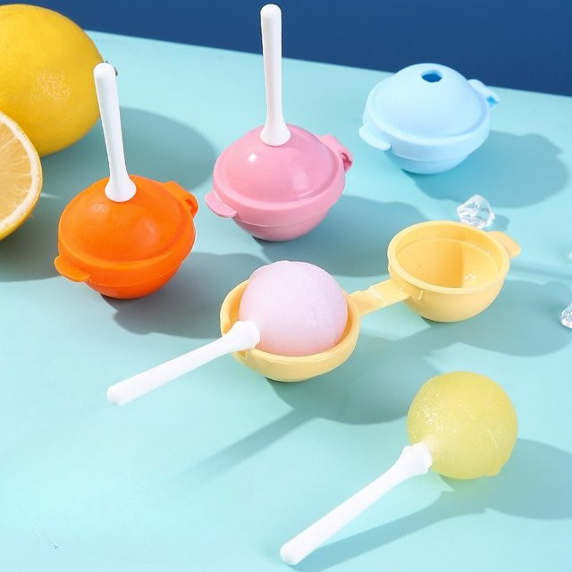 Silikon Eiswürfelform in runder Form für kreative Eiswürfel und Kuchendekoration - Bild 1