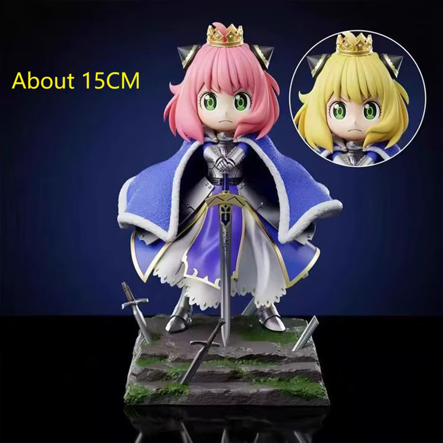 Bandai Anya Forger Saber Version, Q-Version Figur, Doppelköpfige Anime-Figur - Bild 2