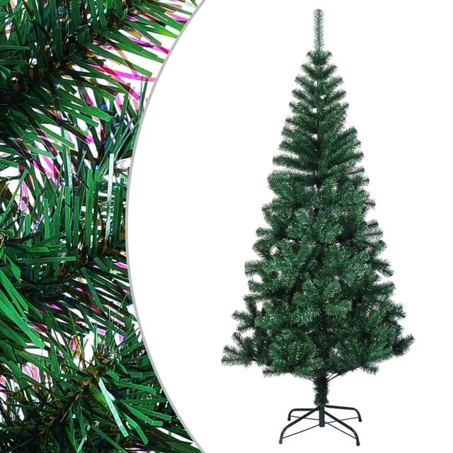 furnicato Künstlicher Weihnachtsbaum mit schillernden Spitzen in Grün, Höhe: 150 cm - Bild 1
