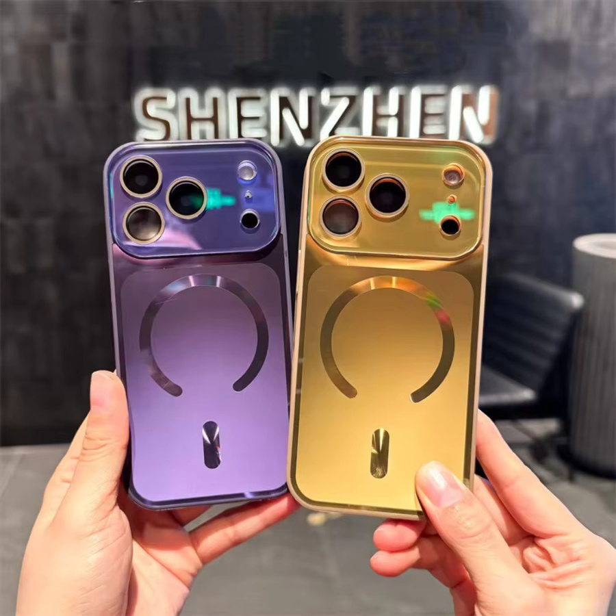 Bunte High-End-Laser-Handyhülle mit Magnetfunktion für Apple iPhone 17 Air, 16, 15, 14 Plus und 13 Pro Max mit Anti-Drop-Schutz und Wireless Charging Kompatibilität - Bild 2