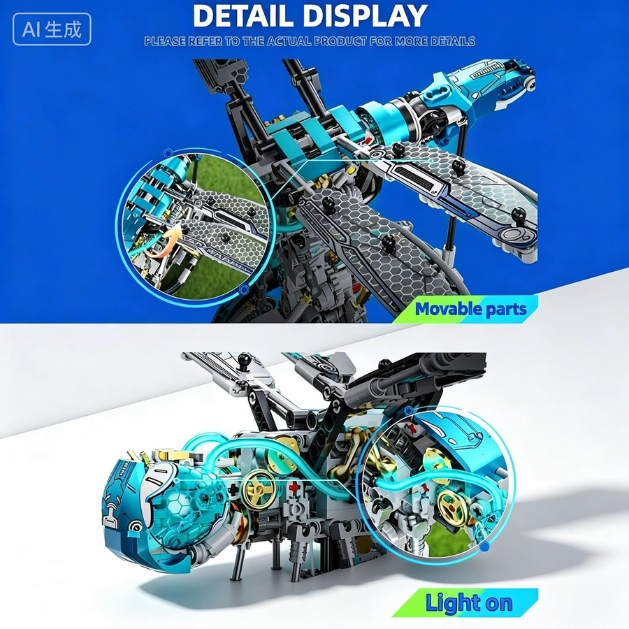 Linyi toy Libelle Mechanisch Gelenk Baukasten ab 14 Jahren - Bild 2