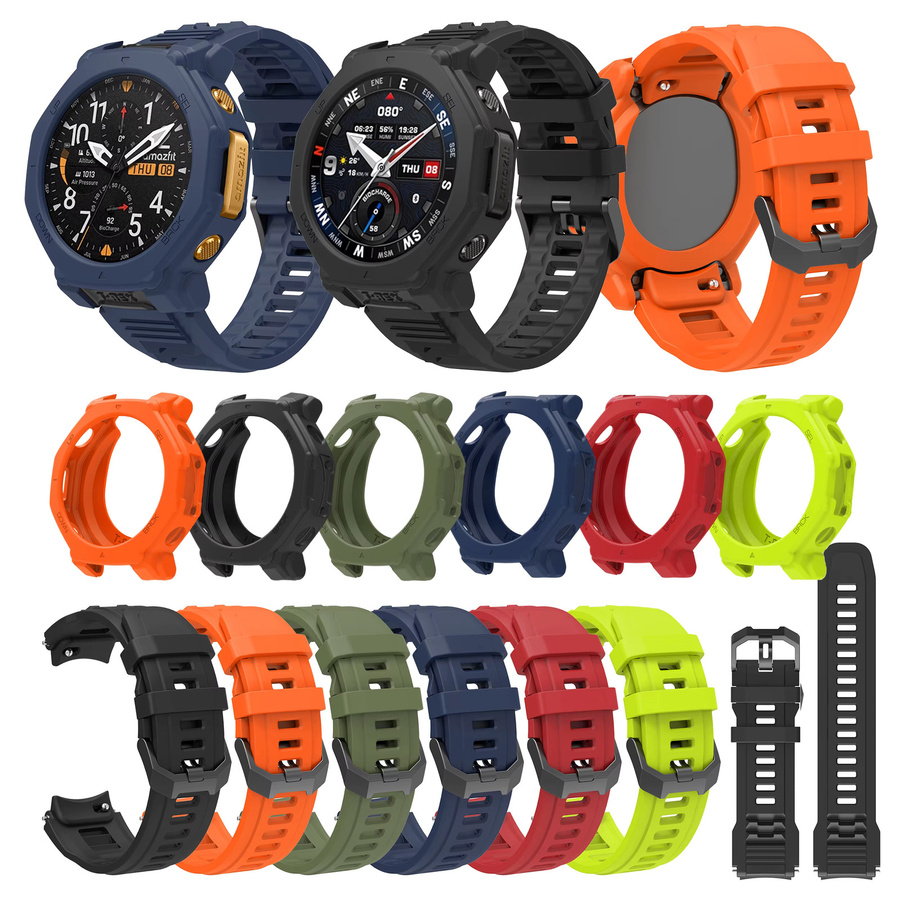 ZENHEO Uhrenarmband Silikon, Amazfit T-Rex 3 Pro 48 mm, multicolor - Bild 2