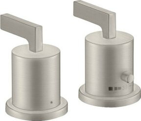 Hansgrohe Axor Citterio Waschtischarmatur mit Fertigmontageset in Edelstahl-Optik - Bild 1