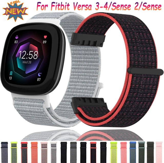 Fitbit Uhrenarmband Nylon, Schwarz, Unisex - Bild 1