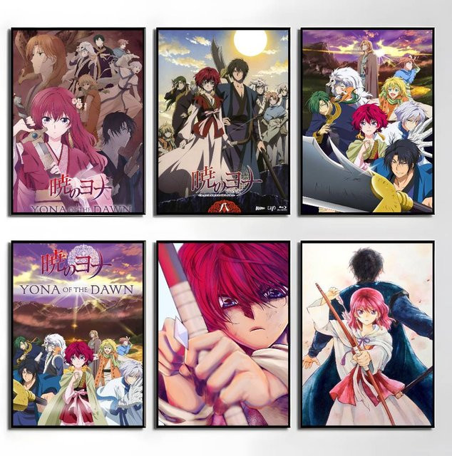 Moetch Anime Yona Of The Dawn Wandaufkleber Wasserdichtes Poster für Wohnzimmer und Schlafzimmer in Mehrfarbig - Bild 1
