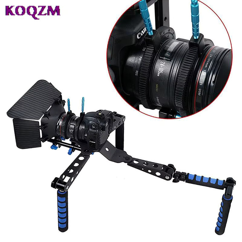 KOQZM Follow Focus Griff mit Skala und Zahnkranz für Kamera Objektive, Schwarz - Bild 4